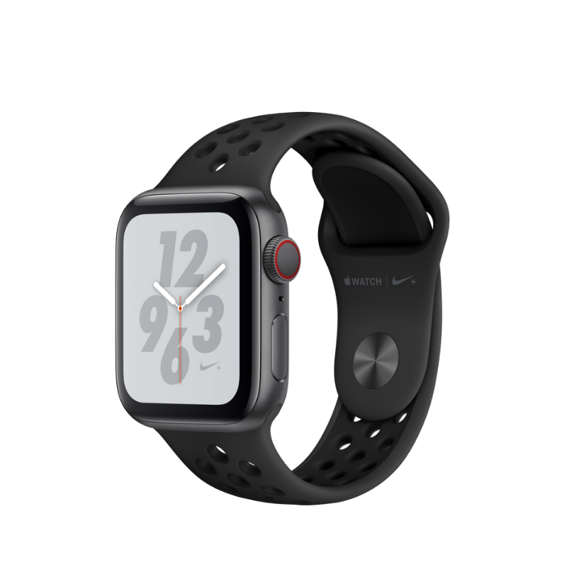 Cocinando fecha péndulo Apple Watch Series 4 Nike + GPS+Cellular, caja 40 mm aluminio gris espacial  y correa Nike Sport antracita negra - SICOS Apple Premium Reseller