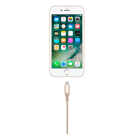 Cargador para iPhone Belkin dorado