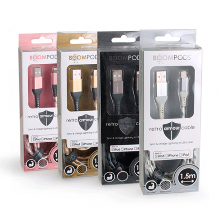 Cable de carga para iphone boompods armour