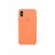 funda silicona apple iPhone xs naranja papaya