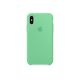 funda silicona verde menta apple iPhone xs
