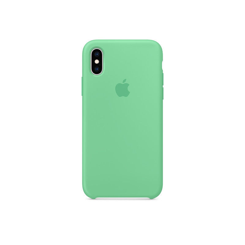 emulsión jalea Aprendiz Funda silicona iPhone XS Max | Verde menta - SICOS Apple Premium Reseller