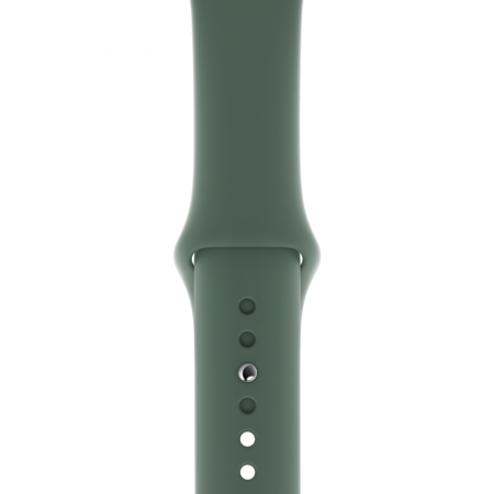 correa de silicona para apple watch verde pino