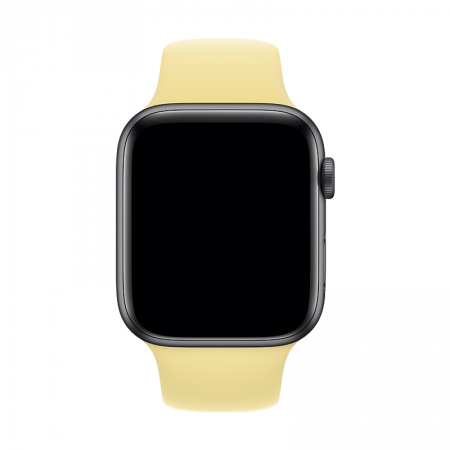 correa amarilla crema para apple watch