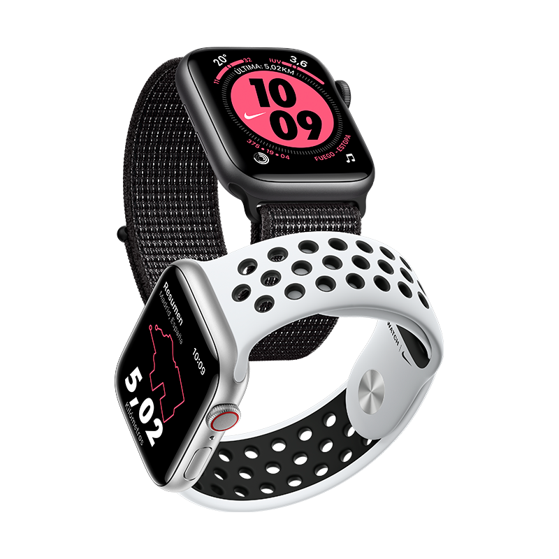 Inodoro Iluminar Acera Apple Watch Nike Series 5 40mm GPS+Celular Plata | Sicos Donostia