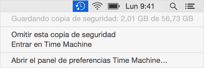 copia de seguridad automática en mac