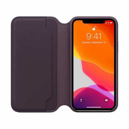 comprar funda con tapa de cuero de apple para iphone 11 pro