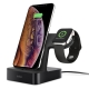 Base de carga para apple watch y iphone de belkin color negra