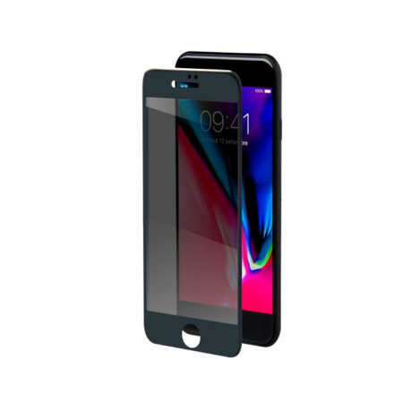 cristal templado para iphone 7 y 8 negro