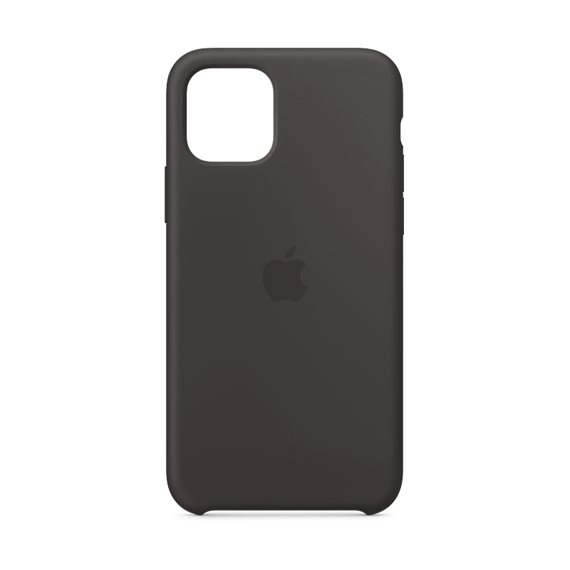 Apple Funda de silicona para iPhone 11, color negro