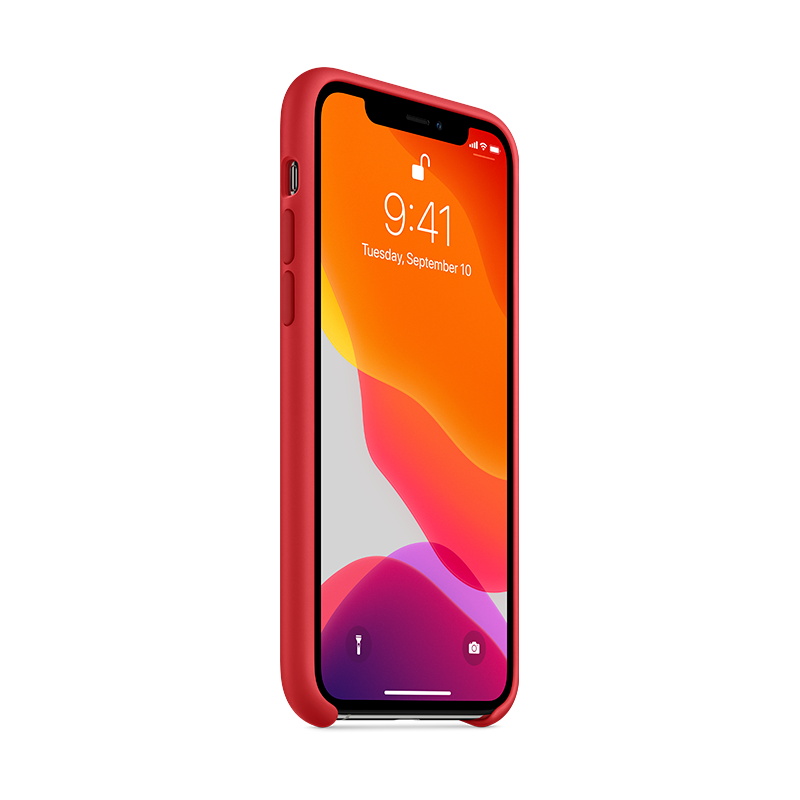 Funda Apple de Silicona Roja para iPhone 11 Pro