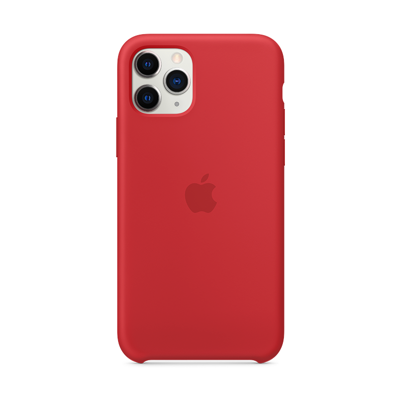 Funda Apple de Silicona Roja para iPhone 11 Pro