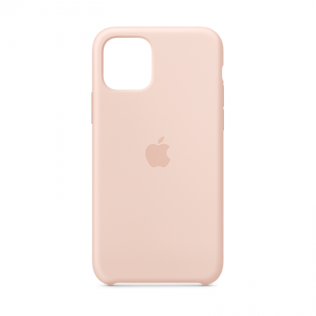 Funda Apple de silicona color rosa palo para iPhone 11 Pro