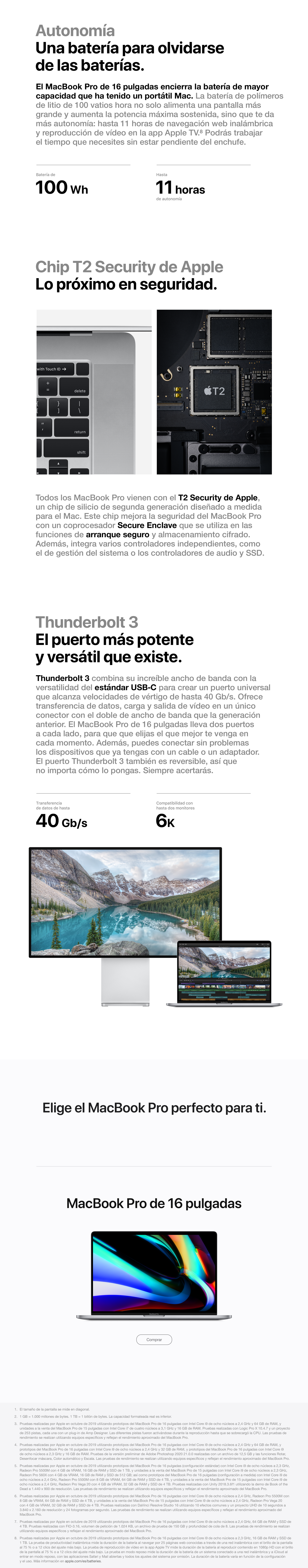 comprar nuevo macbook pro 16 pulgadas 2019