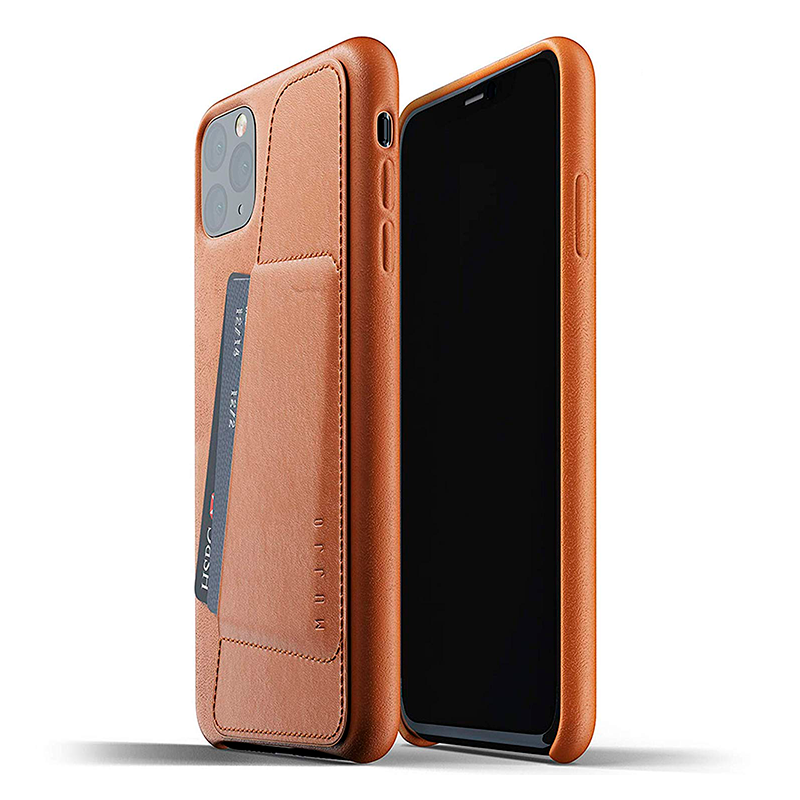 Funda de cuero Marrón con bolsillo iPhone 11 Pro Max