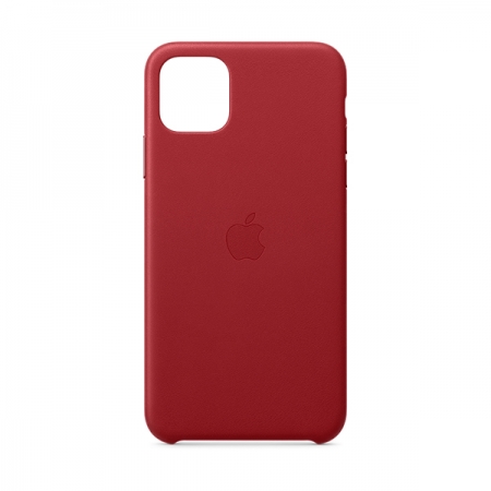 Funda roja de cuero de apple para iphone 11 pro max