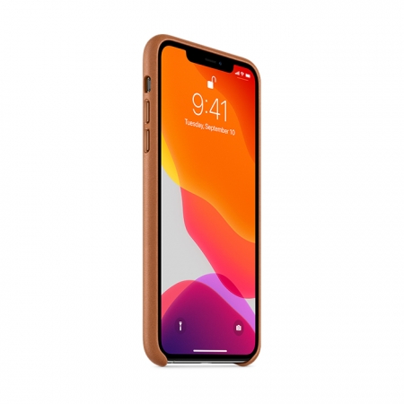 Funda de cuero marrón para iphone 11 pro max de apple