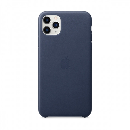 Funda iphone 11 pro max azul noche de cuero de apple