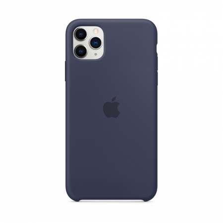 Funda de silicona Apple Azúl Noche para iPhone 11 Pro Max