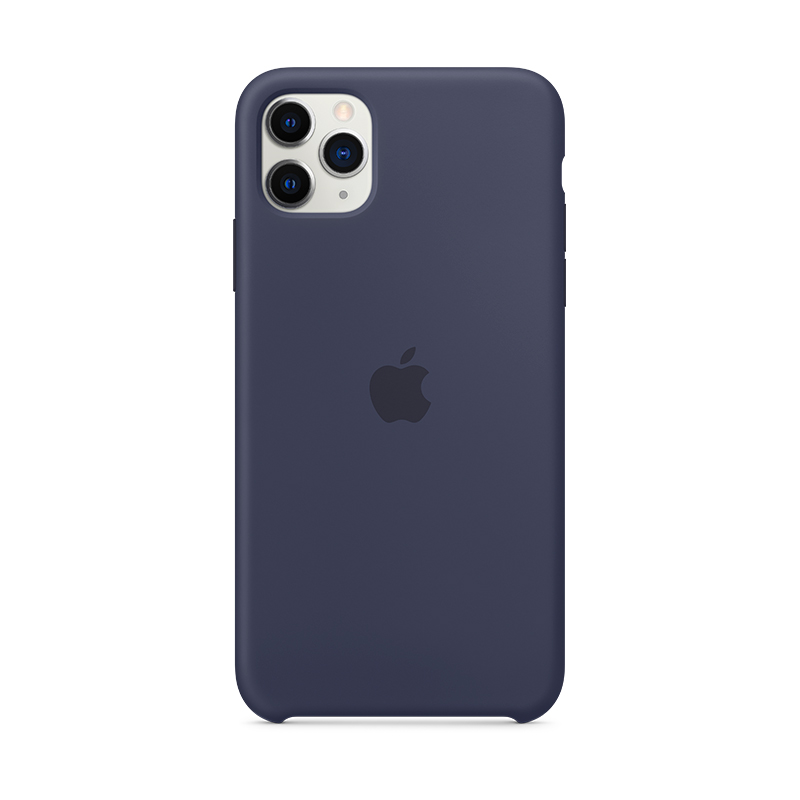 Funda Apple Silicona Azúl Noche iPhone 11 Pro Max