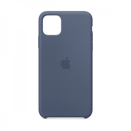 Funda de silicona Apple Azúl Alaska para iPhone 11 Pro Max