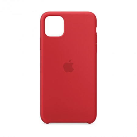 Funda de silicona Apple Roja para iPhone 11 Pro Max