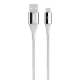 Cable lightning de carga para iPhone y iPad plata de Belkin Duratek