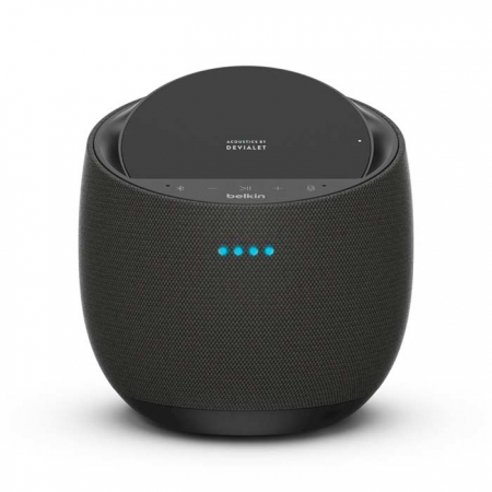 Altavoz con cargador inalámbrico y asistente Alexa y AirPlay 2 de Belkin color Negro