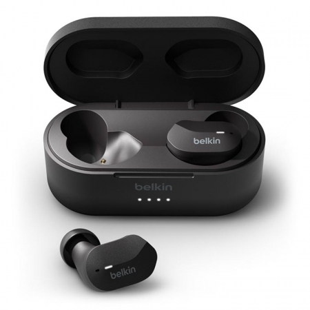 Auriculares Inalámbricos Belkin Soundform negros con almohadillas para iPhone