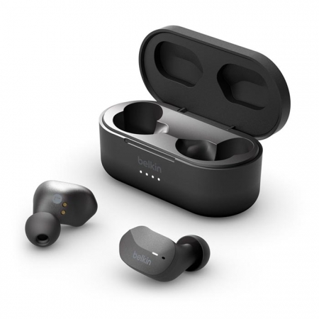 Auriculares Inalámbricos Belkin Soundform negros con almohadillas para iPhone