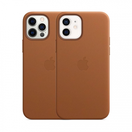 Funda de cuero iPhone 12 y 12 Pro