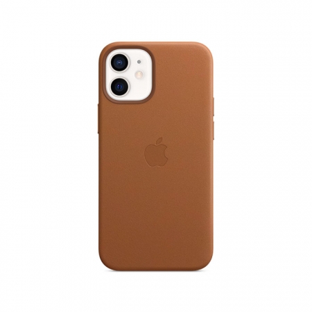 Funda de cuero MagSafe de Apple para iPhone 12 Mini color Marrón Caramelo