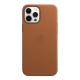 Funda de cuero MagSafe de Apple para iPhone 12 Pro Max color Marrón Caramelo