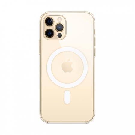 Funda transparente Apple MagSafe iPhone 12 Pro Dorado