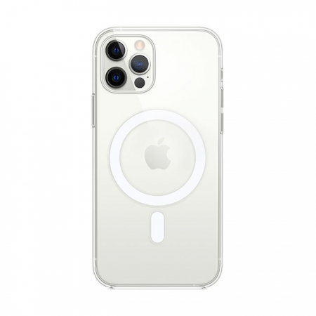 Funda transparente Apple MagSafe iPhone 12 Pro Plata