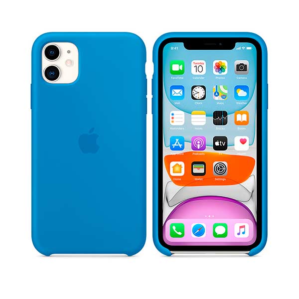 espacio Queja El actual Funda silicona Apple azul iPhone 11 | Sicos Donostia
