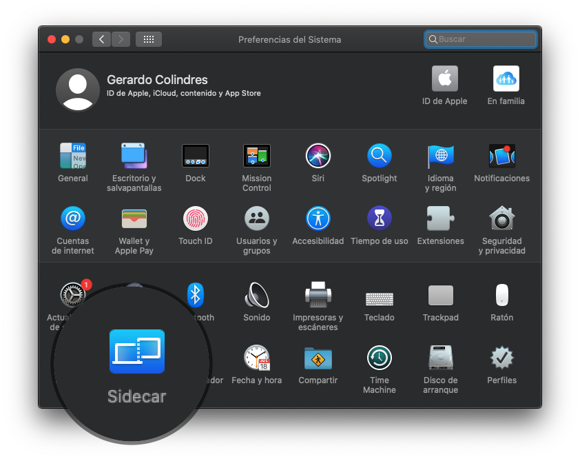 Utilizar Sidecar en macOS Catalina