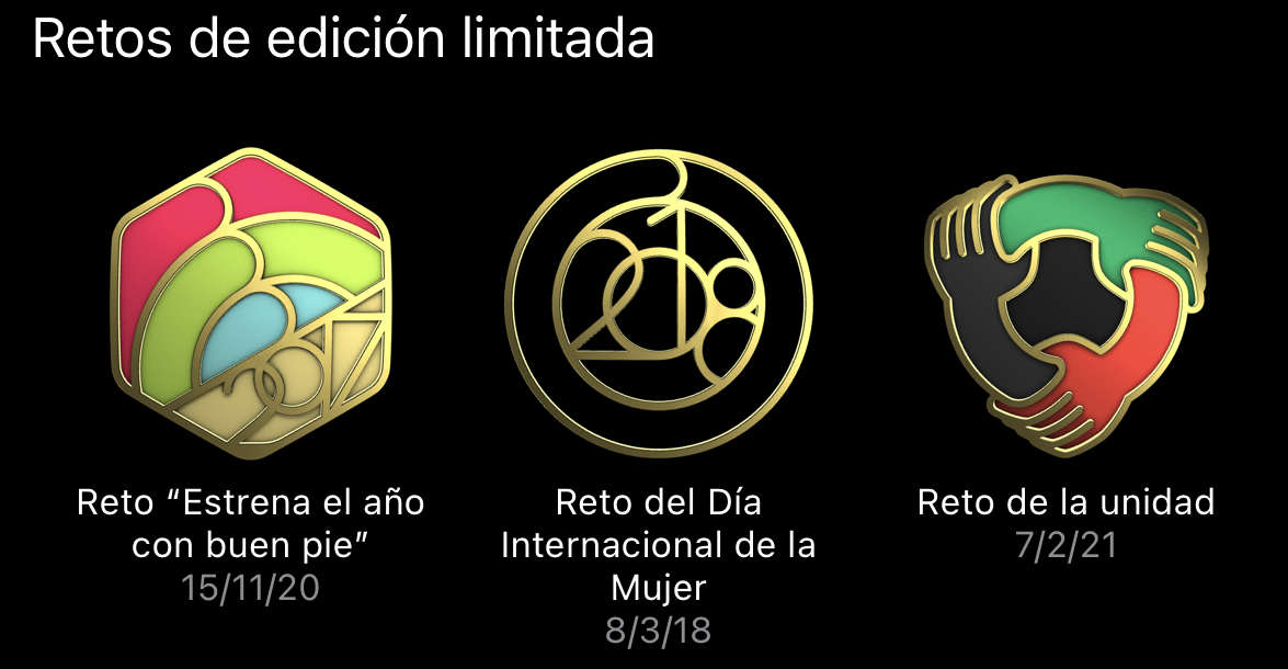 retos edicion limitada medallas