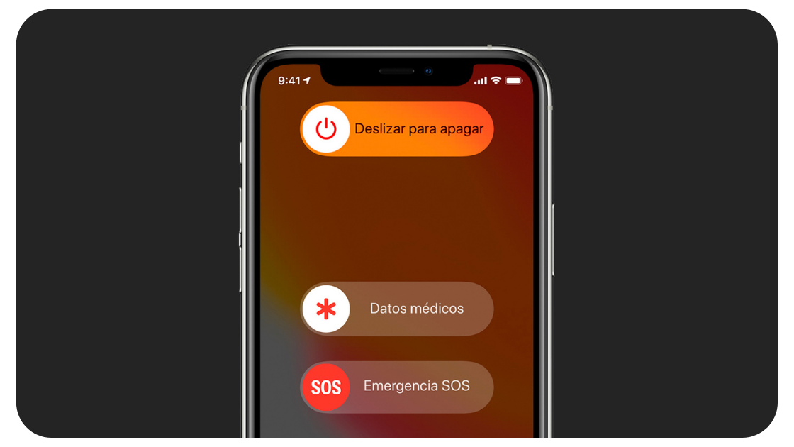 datos de emergencia iPhone 