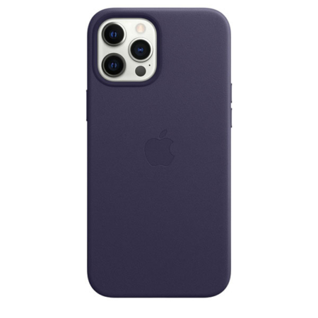 Funda de piel iPhone 12 Pro Max Violeta Profundo