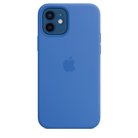 Funda silicona iPhone 12 y iPhone 12 Pro Azul Capri