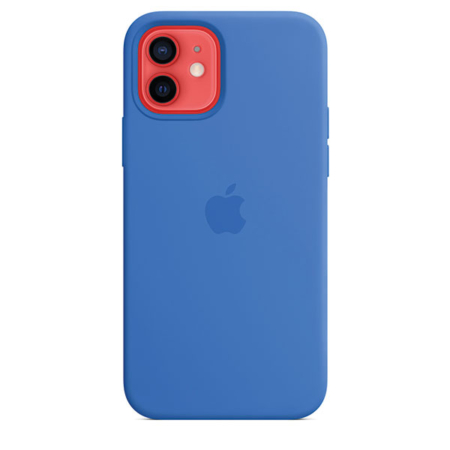 Funda silicona iPhone 12 y iPhone 12 Pro Azul Capri