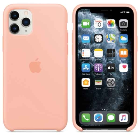 Funda de silicona iPhone 11 Pro Pomelo Rosa