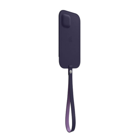 Funda integral de piel iPhone 12 mini Violeta Profundo