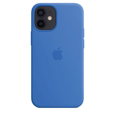 Funda de silicona iPhone 12 mini Azul Capri