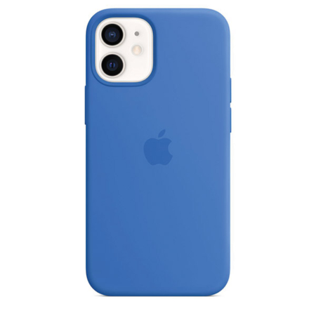 Funda de silicona iPhone 12 mini Azul Capri