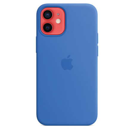 Funda de silicona iPhone 12 mini Azul Capri