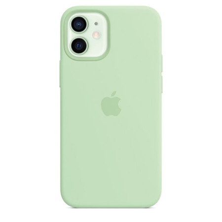 Funda de silicona iPhone 12 mini Pistacho