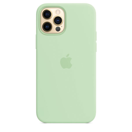 Funda de silicona iPhone 12 y iPhone 12 Pro Pistacho