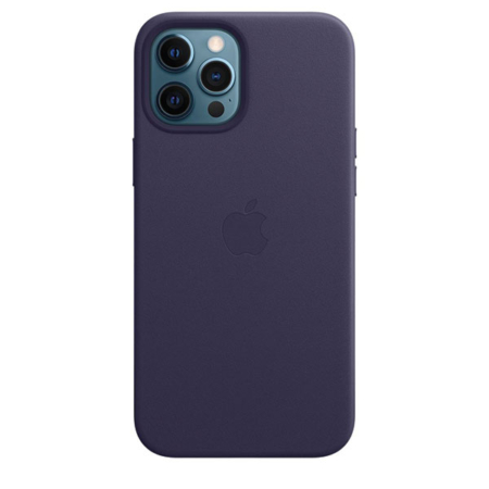 Funda de piel iPhone 12 Pro Max Violeta Profundo